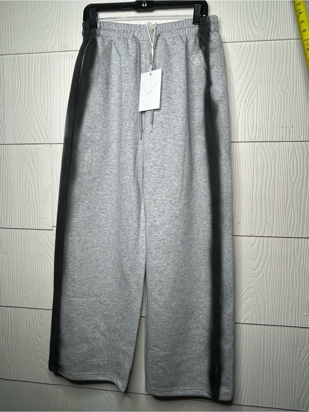 Aelfric Eden Light Gray Jogger Sweatpants with Black Logo Tag